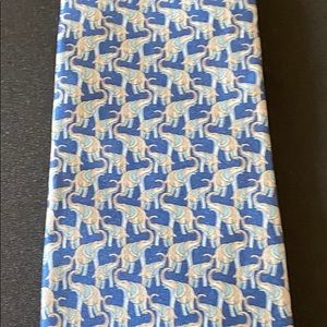 Salvatore Ferragamo Elephant silk print tie